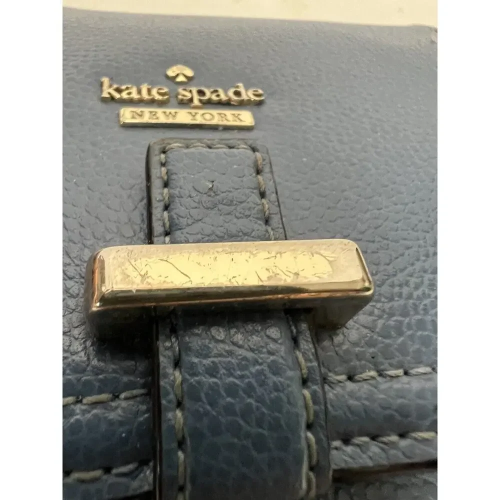 Kate Spade Blue Leather Small Wallet